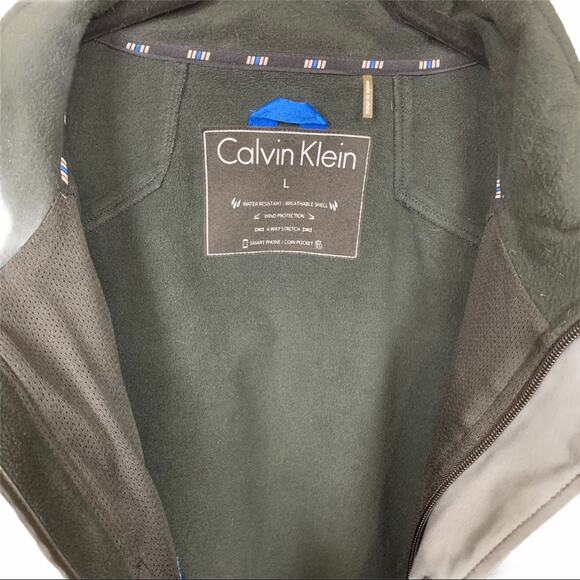 Calvin Klein Soft Shell Jacket Slate Gray Size L - Picture 4 of 10